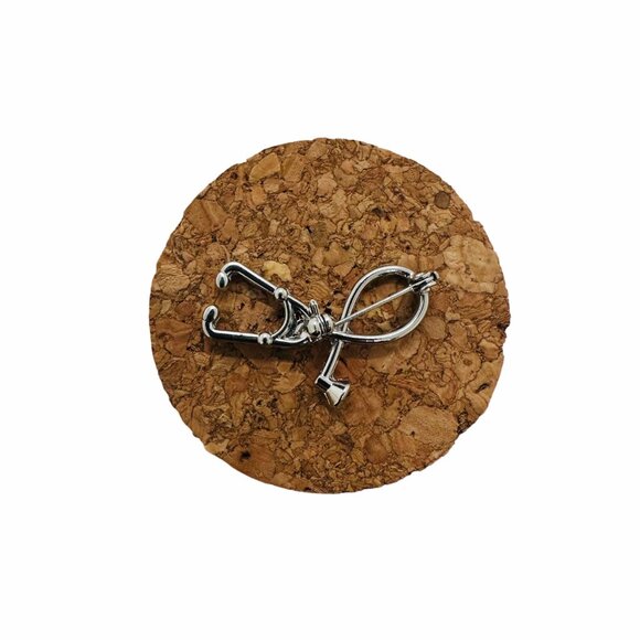 ✨Stethoscope Metal Lapel Pin Brooch For Medical Professionals Students Silver✨ - Picture 2 of 4